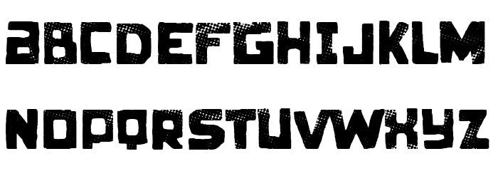 Broken Family Font LOWERCASE