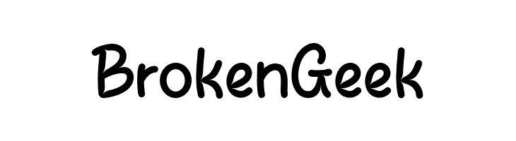 Broken Geek  免费字体下载