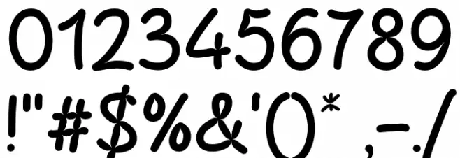 Broken Geek Font OTHER CHARS