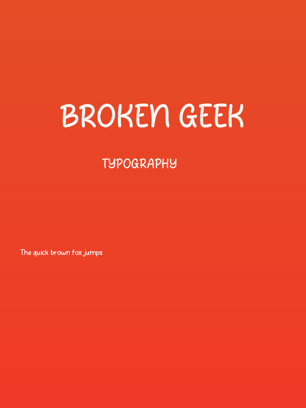 Broken Geek Poster