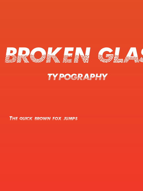 Broken Glass Poster