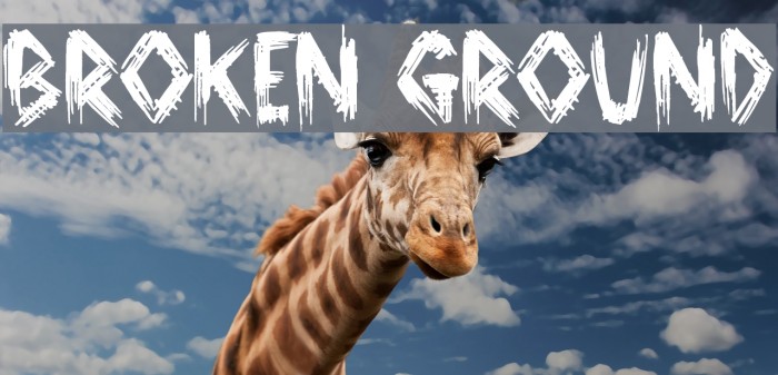 Broken Ground Font examples