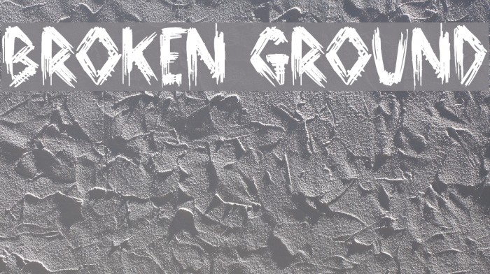 Broken Ground Font examples