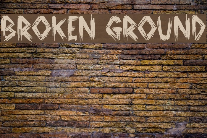 Broken Ground Font examples