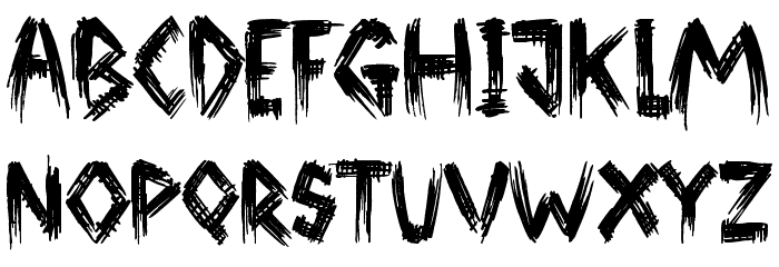 Broken Ground Font LOWERCASE