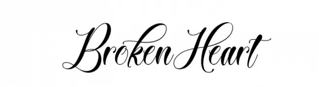 Broken Heart  Fuentes Gratis Descargar