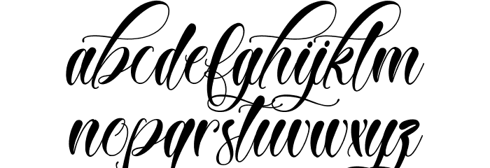 Broken Heart Font LOWERCASE