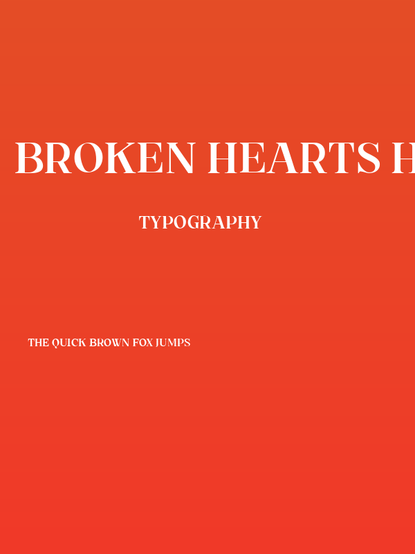 Broken Hearts Heavy Poster