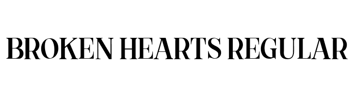 Broken Hearts Regular  Скачать бесплатные шрифты