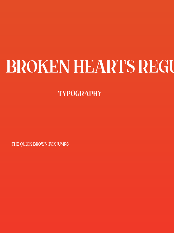 Broken Hearts Regular Poster