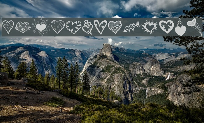 Broken Hearts Font examples