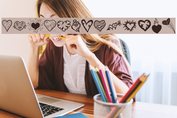 Broken Hearts Font examples