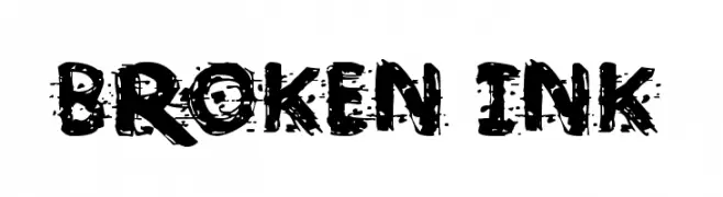 Broken Ink  नि: शुल्क फ़ॉन्ट्स डाउनलोड