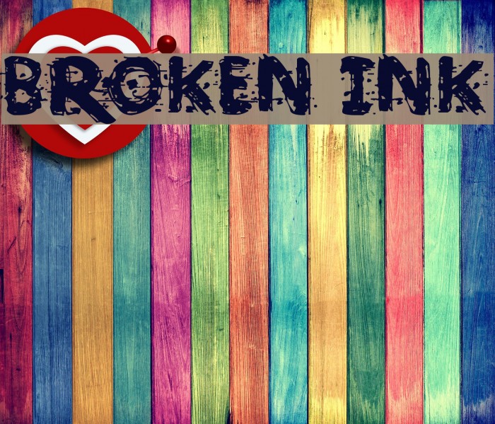 Broken Ink फ़ॉन्ट examples
