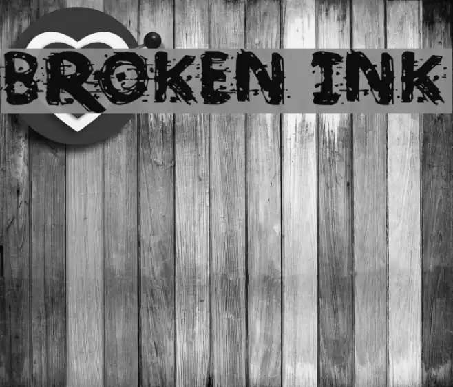 Broken Ink Font examples