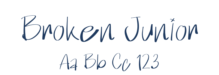 Broken Junior Font Preview