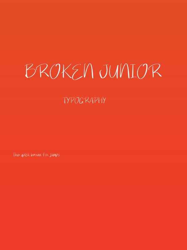 Broken Junior Poster