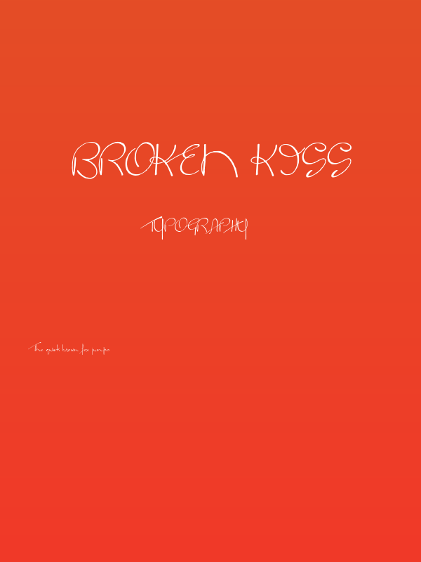 Broken Kiss Poster
