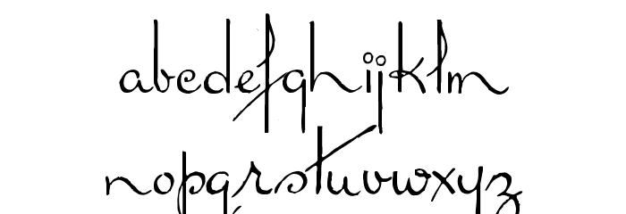Broken Kiss Font LOWERCASE
