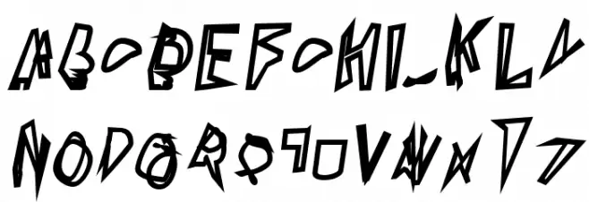 Broken Lamp Condensed Oblique Шрифта ВЕРХНИЙ