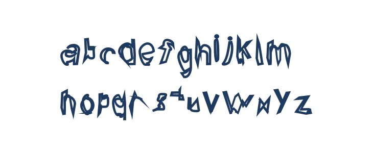 Broken Lamp Condensed Lowercase