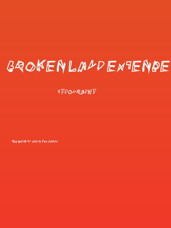 Broken Lamp Extended Oblique Poster