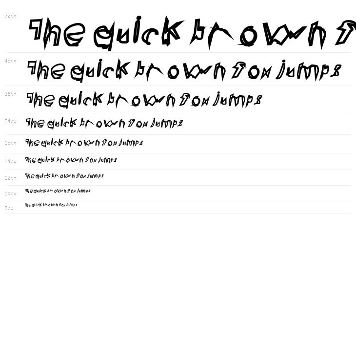 Broken Lamp Extended Oblique Waterfall