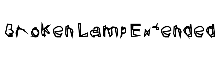 Broken Lamp Extended  baixar fontes gratis