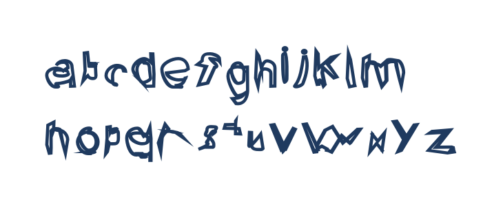 Broken Lamp Extended Lowercase