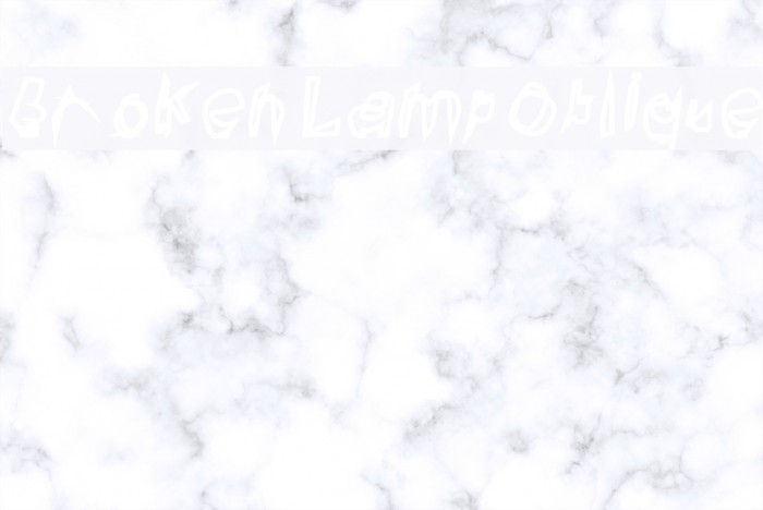 Broken Lamp Oblique Example 3