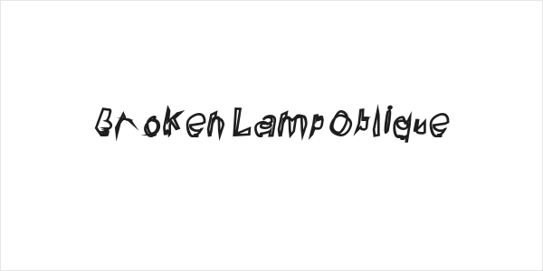 Broken Lamp Oblique Logo