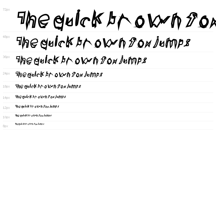 Broken Lamp Oblique Waterfall