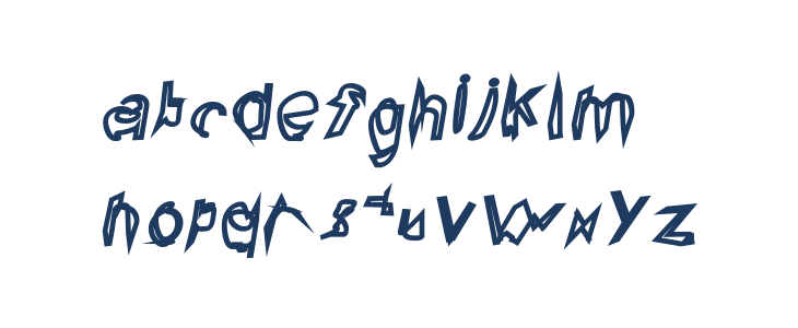 Broken Lamp Oblique Lowercase