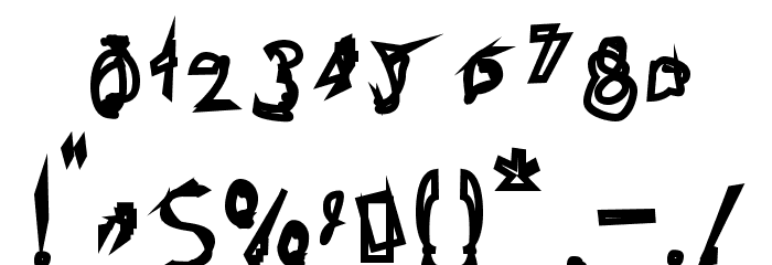 Broken Lamp Font OTHER CHARS