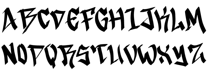 Broken Legend Demo Font UPPERCASE