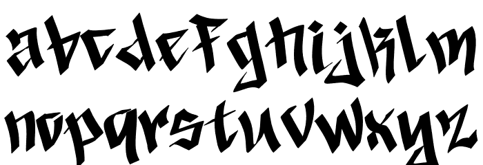 Broken Legend Demo Font LOWERCASE