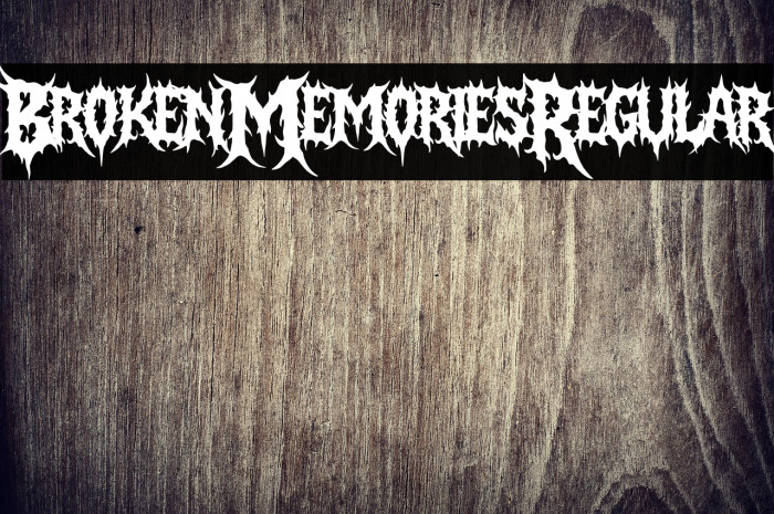 Broken Memories Regular Example 3