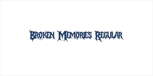 Broken Memories Regular Logo