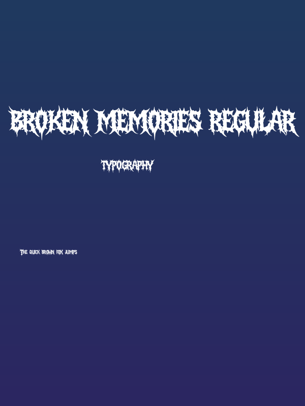 Broken Memories Regular Poster