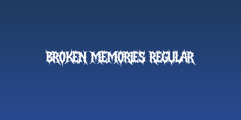 Broken Memories Regular Social Header