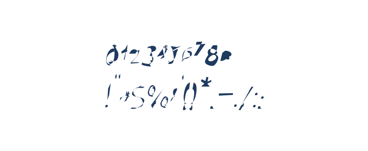 Broken Oblique Other Characters