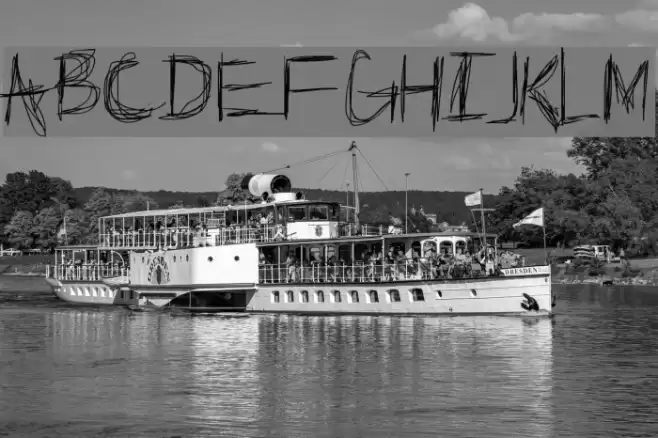 Broken Phone Nails Font examples