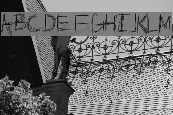 Broken Phone Nails Font examples