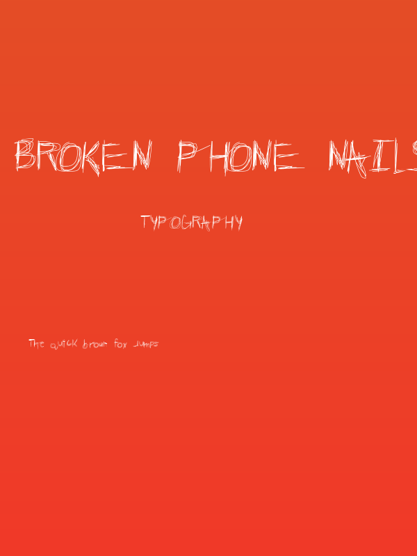 Broken Phone Nails Poster