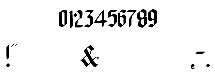 Broken Planewing Font OTHER CHARS