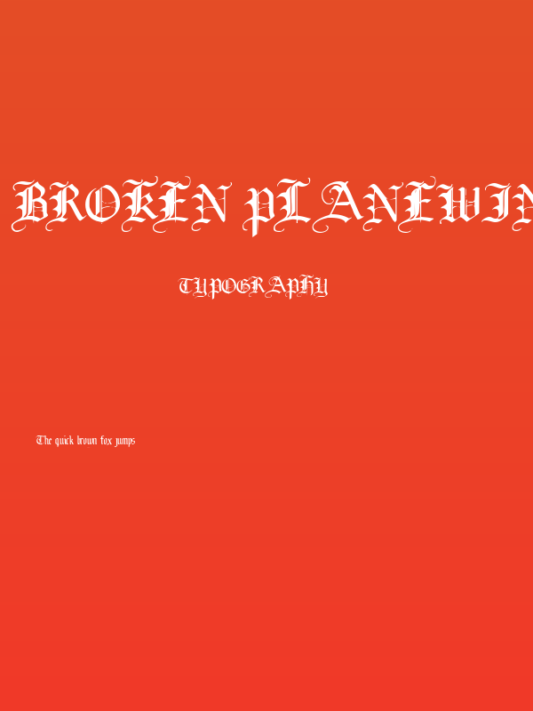 Broken Planewing Poster