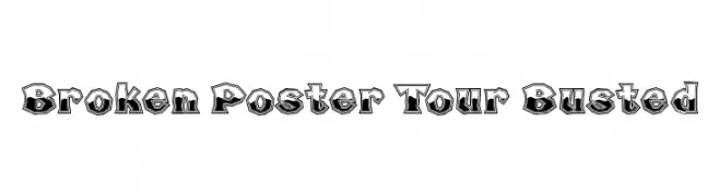 Broken Poster Tour Busted  免费字体下载