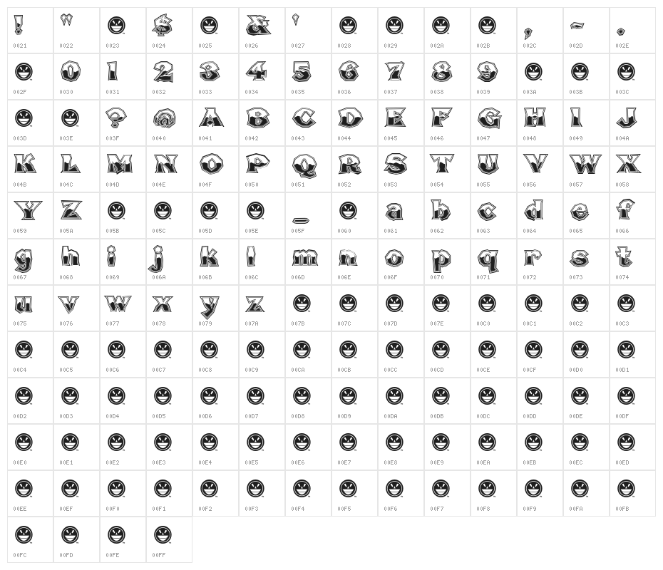 Broken Poster Tour Busted Character Map