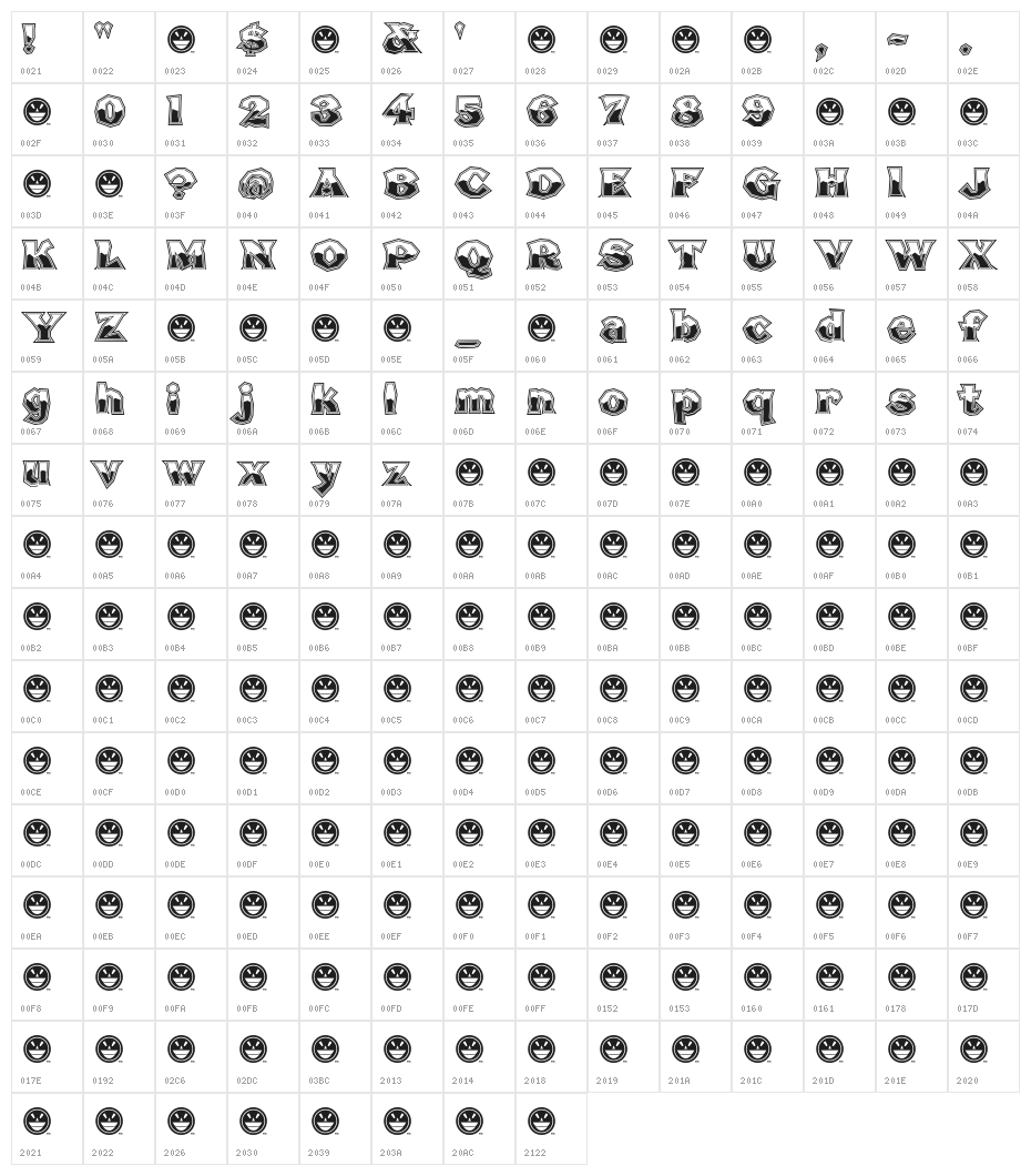 Broken Poster Tour Busted Character Map