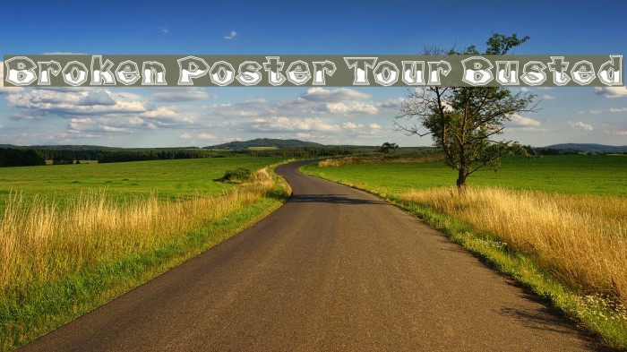 Broken Poster Tour Busted Example 2